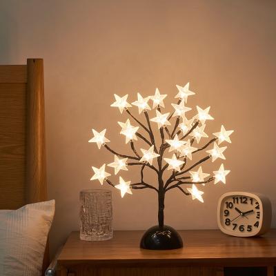 China Battery Operated Tree Light Holiday Festival Decoration Decor For Room Office Led Tree Lamp LED Star Branch Tree Light Artificial Night for sale