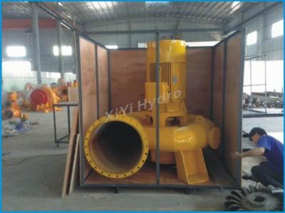 China Vertical Micro Tubular  Turbine Generator 100KW  , Yellow Low head Micro Water Turbines for sale