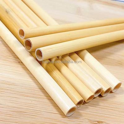 China Sustainable Eco Friendly Organic Bamboo Drinking Straw Biodegradable Bamboo Drinking Straw With Cleaning Brush for sale