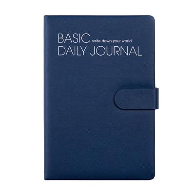 China Selling Well Magnetic Magnetic Closure Custom College Ordered Notebook Cover Leather Custom Logo Daily Journal for sale