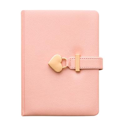 China 2021 Lock Personal Cute Cute Personal Diary PU Locked Leather Notebook With Key for sale