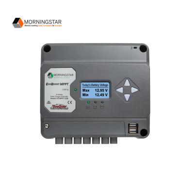 China Charger Controller Morningstar EcoBoost MPPT 30A Controller With Meter for sale