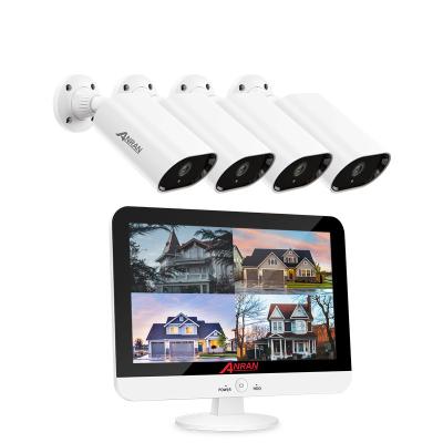 China ANRAN 2MP Security Siren CCTV Camera System 1080P HD 4CH AHD DVR Integrated Indoor Outdoor Kit for sale