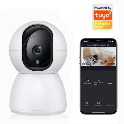 China Human Motion Tracking Smart TUYA APP 3MP wifi Camera Auto Rotate Tracking Full HD 1080P Wireless MINI CCTV Camera for sale