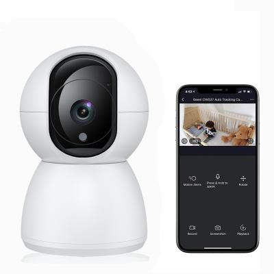 China Human Motion Tracking Tuya Smart 1080P Mini Home Wireless IP Camera 3mp wifi indoor ptz camera with sound motion detection for sale