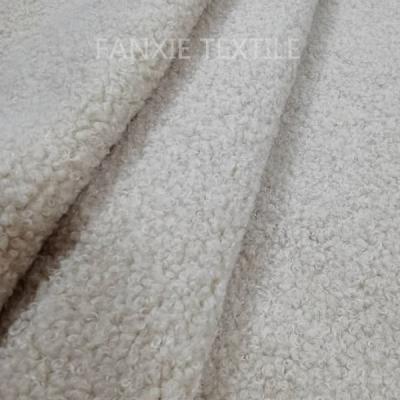 China Polyester anti-static fabric fashionable teddy berber fleece small tweed for sports shorts for sale