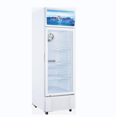 China Hotel SUILING 312L Single Door Beverage Refrigerator Upright Soft Drink Showcase LG-400W for sale