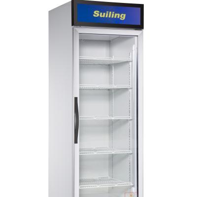 China COMPRESSOR SUILING 426L Single Door Beverage Chiller Display LGX-426WL for sale