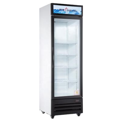 China Suiling ETL 610L Hotel Single Door Glass Refrigerator Door Upright Beverage Cooler LGX-610WL for sale