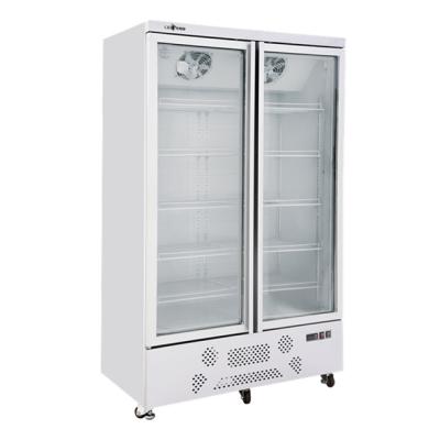 China Luxury Glass Display Refrigerator Upright Freezer Freezer Commercial Upright Single-Temperature Door Showcase Equipment for sale