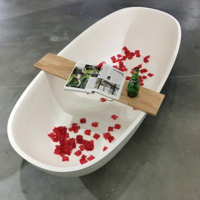 China Outdoor Bathtubcomfortable Matt Solid Acrylic White Sale Stone Bathtub Cross Resin Free Artificial Outdoor Solid Composite OEM Style for sale