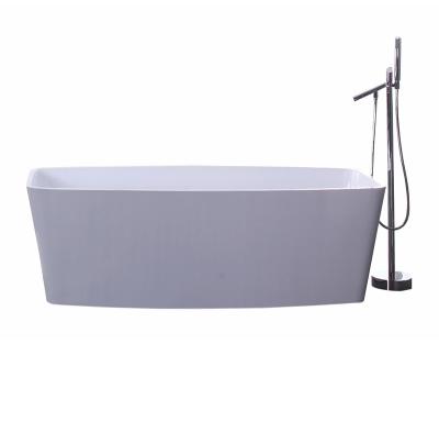 China Large Freestanding Italian Acrylic Solid Outdoor Bathtub Sale Soft Finish Graphic Style Graphic Style Freestanding Bathtub Hotel Accessory for sale