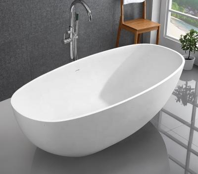 China Modern Promotional Oval Marble Free Standing Bathtub With CE for sale