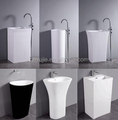 China Shampoo Sinks Resin Free Pedestal Solid Outdoor Stone Sink Bathroom Stone Sink for sale