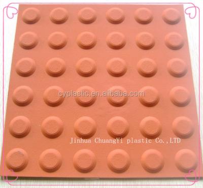 China easy to walk for blind man rubber tactile paving tile/rugbber tactile nail for blind man for sale