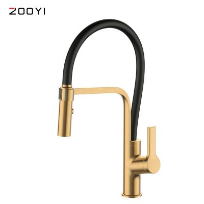 China High Quality Household Copper-Plated Kitchen Faucet Hot And Cold Water Mixer Sense Faucets ZOOYI Faucet for sale