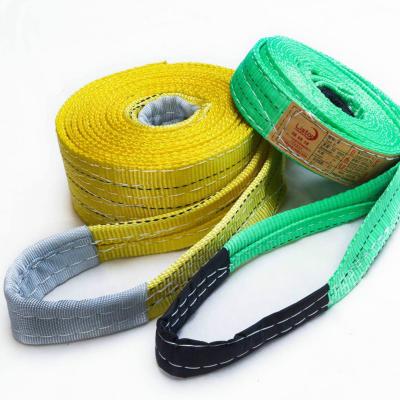 China Goods lifting polyester 5 ton webbing sling belt type/acid proof slings/nylon lifting sling for sale