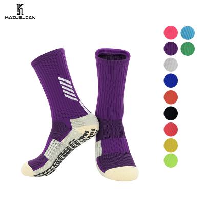 China Customized LOGO Custom Breathable Anti-skid Quick Dry Knee High Socks Breathable Sports Socks Grip Socks Sports Football Soccer Socks for sale