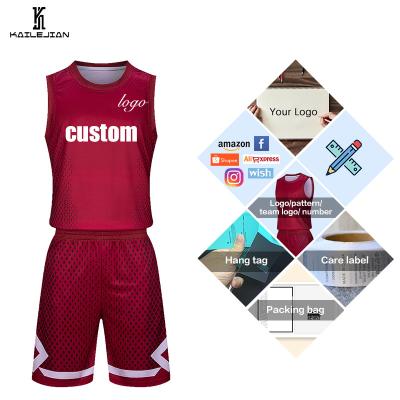 China Newest Breathable Wholesale White Team Design Training Uniform Basketball Tank Tops Shorts Set For Men for sale