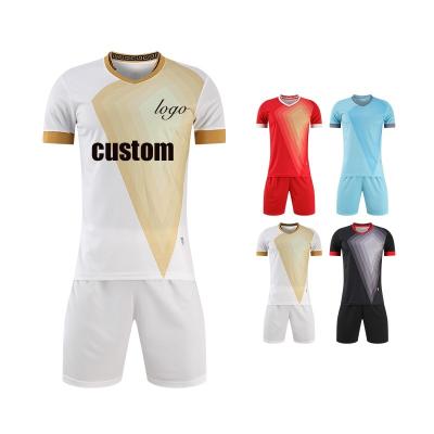 China Comfortable Breathe Free New Design Professional Supplier Full Set Soccer Uniform Set Mens Soccer Uniform Set for sale