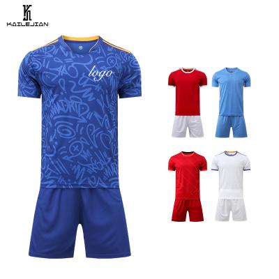 China Comfortable Breathe Free Newest Design 2022 Quality Top Thai Uniform Jersey Custom Popular Club Soccer Shirt Football Shirt for sale