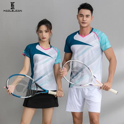 China Comfortable Breathe Free Wholesale Custom Table Tennis Uniform, Badminton Tank Top Men Women Empty Badminton for sale