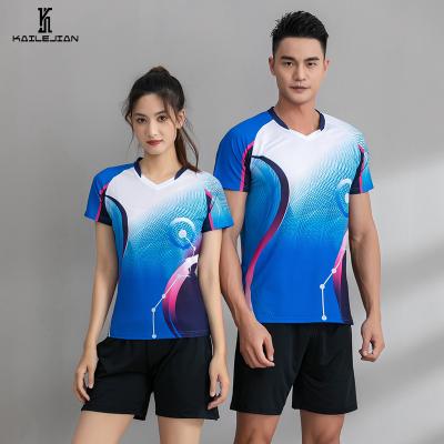 China Comfortable Breathe Free Customizable Badminton Table Tennis Uniform 2022 Men's Tennis Wear Uniform for sale