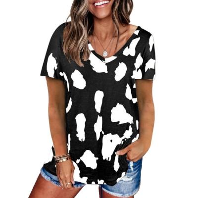 China ORIGINAL New Plus-size Anti-pilling Sleeve T-shirts Summer Short T-shirts Women's Casual Tops With Cheap Price for sale