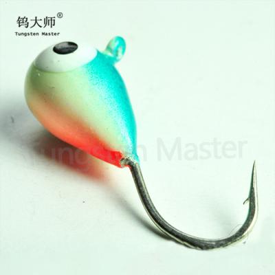 China High Quality Eco-friendly Tungsten Floating Mini Ice Fishing Jig Head Hook for sale