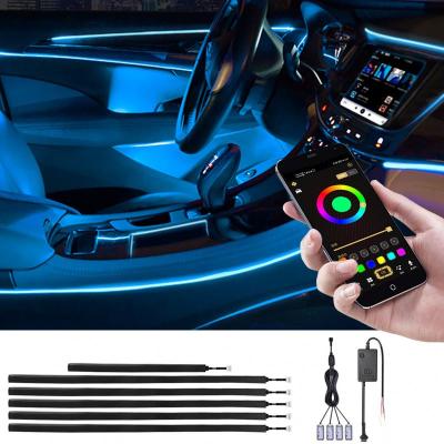 China car rgb app control ambient light car led ambient light w156 b8 atmosphere cla lights for sale