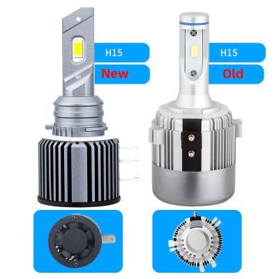 China Aurora Super Bright 1+1 Design Car Led Headlight H4 Fan Car Led Headlight Bulbs H4 RS5 for sale