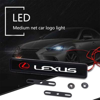 China Car Styling Grill Emblem Led Front Grille Modified Personalized Car Logo Medium Net Lamp Use For Car Other Lighting Accessories All Car for sale