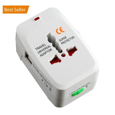 China Universal Mobile Phone Shenzhen Factory UK EU US Travel Power Converter Conversion Plugs AC 5V DC Plug USB Power Adapter Charging Charger for sale