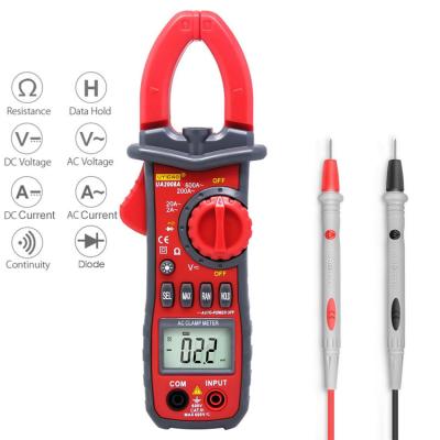 China TRUE RMS AC DC 3 3/4 Digit Range Digital Clamp Auto Multimeter Clamp-on Meter with Temperature HZ Capacitance Test UA2008D for sale