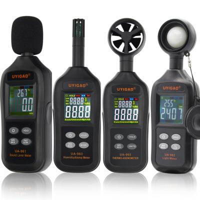 China Environmental Test Digital Decibel Noise Meter Lux Light Meter Thermo Hygrometer Temperature Humidity Meter Wind Speed ​​Meter Anemometer for sale