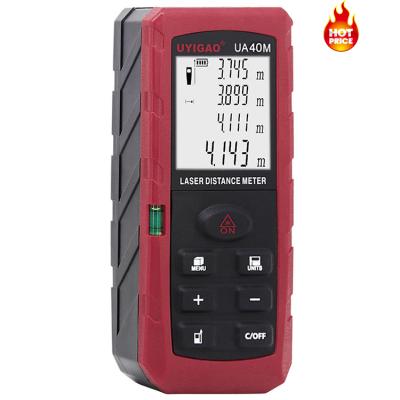 China Best Distance Price 40m Laser Distance Meter With Length Area Measure Volume for sale