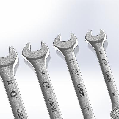 China High Quality Industrial Repair Sand Feeling Grinding Combination Wrench Set For All Size for sale