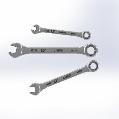 China New Industrial Repair OEM All Size Strong Steel Sandblast Combination Wrench For Equipment Maintenance for sale