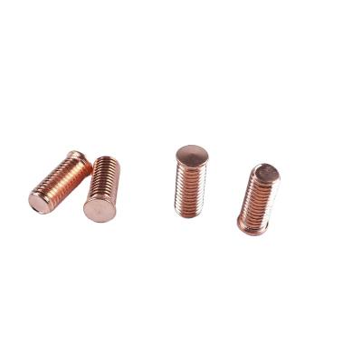 China Hot Custom 2022 China M10 Round Head Thread Type Round Copper Clad Welding Screw for sale