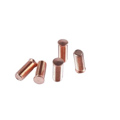 China High Tensile Tamper Resistant Round Head M10 Copper Clad Spot Welding Screw for sale