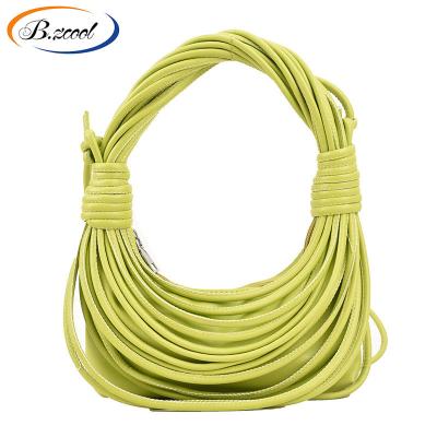 China Fashion Dumpling Type Pure PU Color Purses Women Handbags Purses For Women Woven Armpit Bag CY74270 for sale