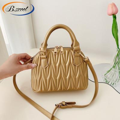 China Designer Bags CY74256 Women Sewing Yarn Ladies Shell Type Hand Bags For Fashion Color PU Handbags Women Handbag for sale