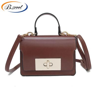 China Vintage Casual Purse Women Purses PU Bags Pure Color Cover Lock Ladies Designer Handbags For Women CY74284 for sale