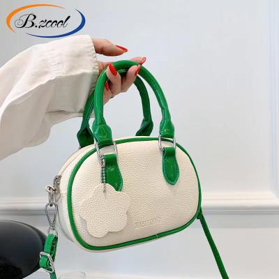 China Fashion New Arrival PU Handbags Fashion Zipper Women Bags Shoulder Tote Bags Contrasting Color Bags Women Handbags Ladies CY74237 for sale