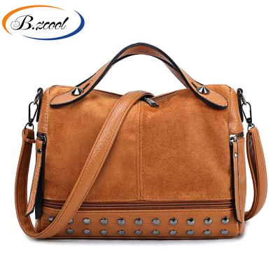 China Fashion Rivet Designer Hand Bags Women Purse Suture Handbags For Women's Pure Color Casual Women's Tote Bags CY74279 for sale