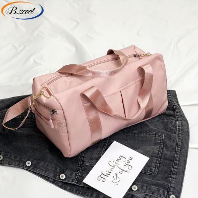 China Factory direct wholesale pure color waterproof handbags fashion women bags shoulder bag travel nylon waterproof sport bags RY73109 for sale