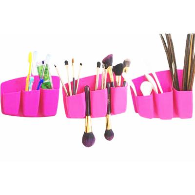 China Lady Hot Style Makeup Brush Drying Rack Silica Gel Storage Brush Shelf Display Stand Stain Wholesale Storage Box for sale