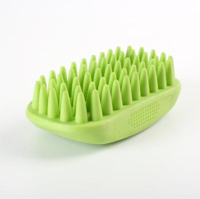 China Sustainable Pet Cleaning Tool Grooming Massaging Soft Brush Silicone Bath Brush For Dog Cat for sale