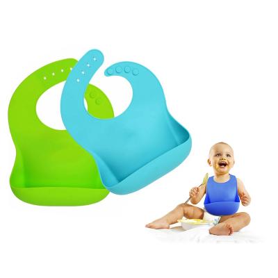 China Easy Wash Siliconea Baby Bib Bpa Food Grade Waterpoof Free Silicone Bib Free for sale