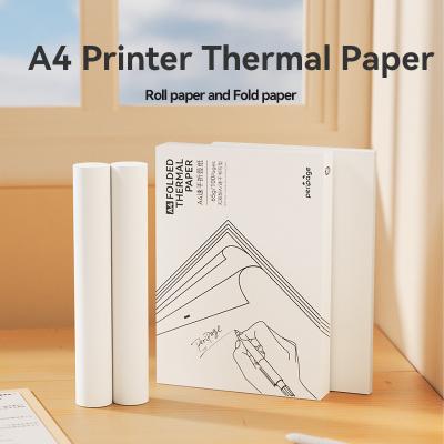 China Peripage A40 thermal paper model Thermal Sticker Roll type and fold type suitable for portable A4 printer for sale